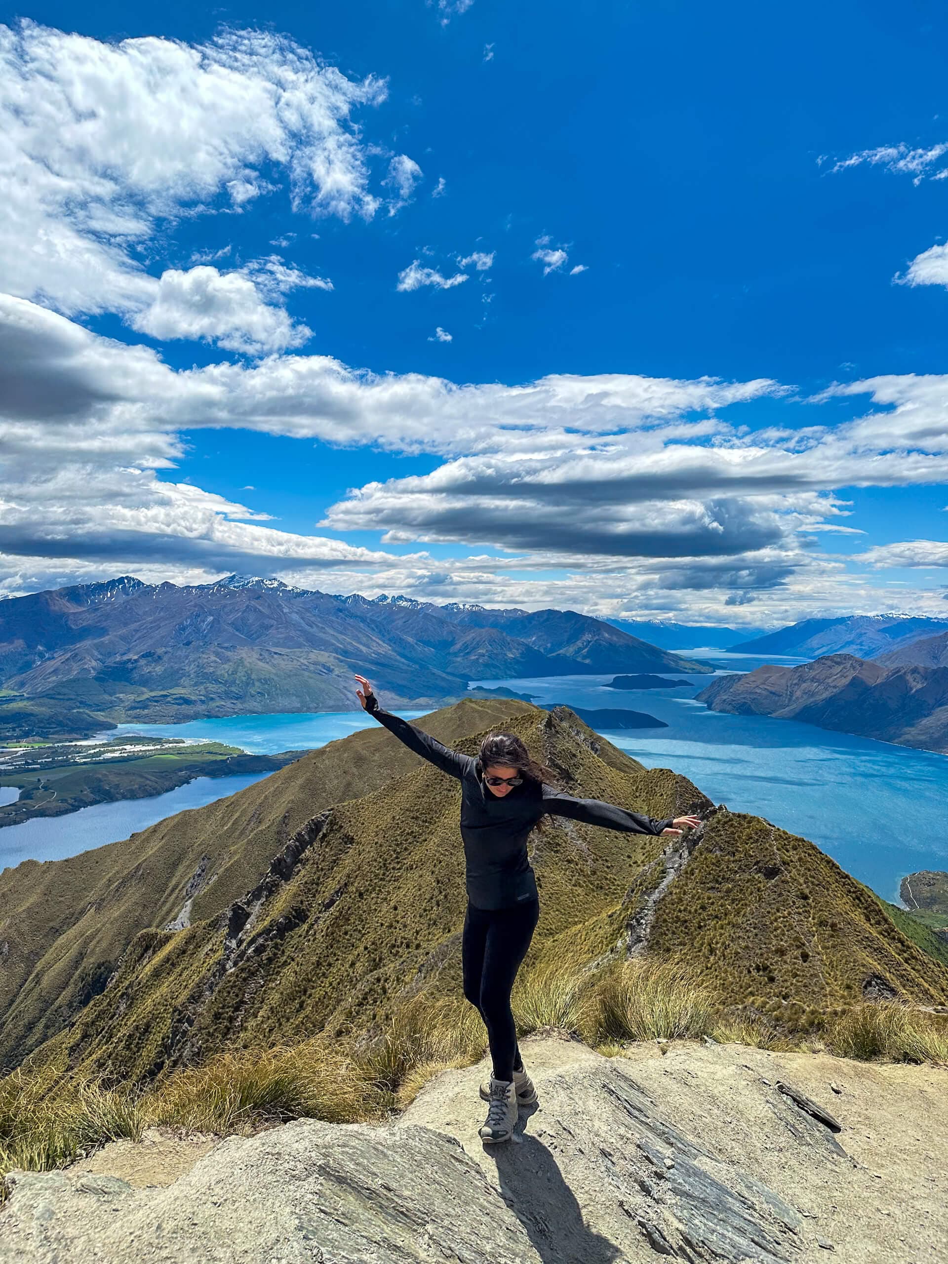 Sommet de Roys Peak en Nouvelle-Zélande