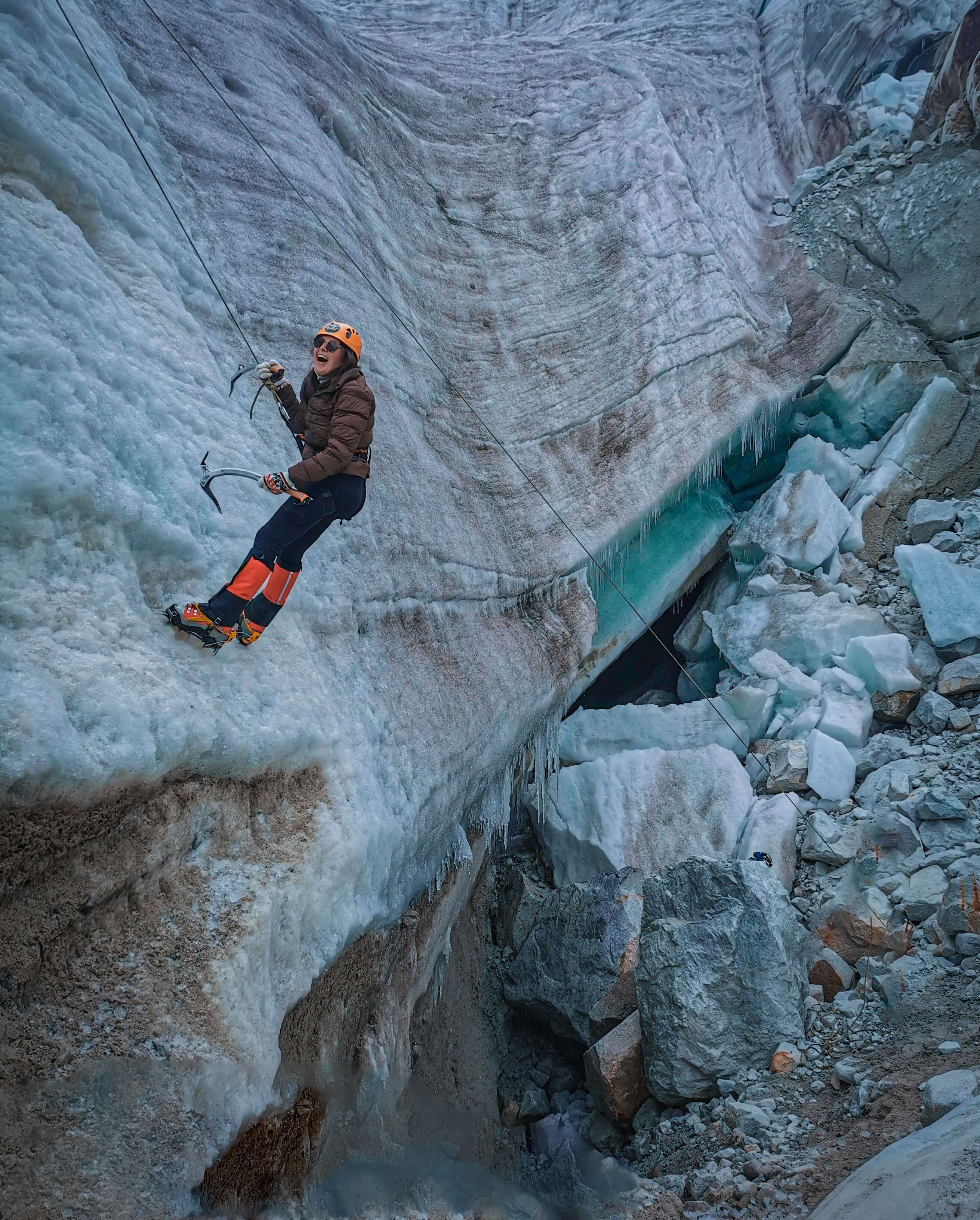 Escalade sur glacier en Patagonie