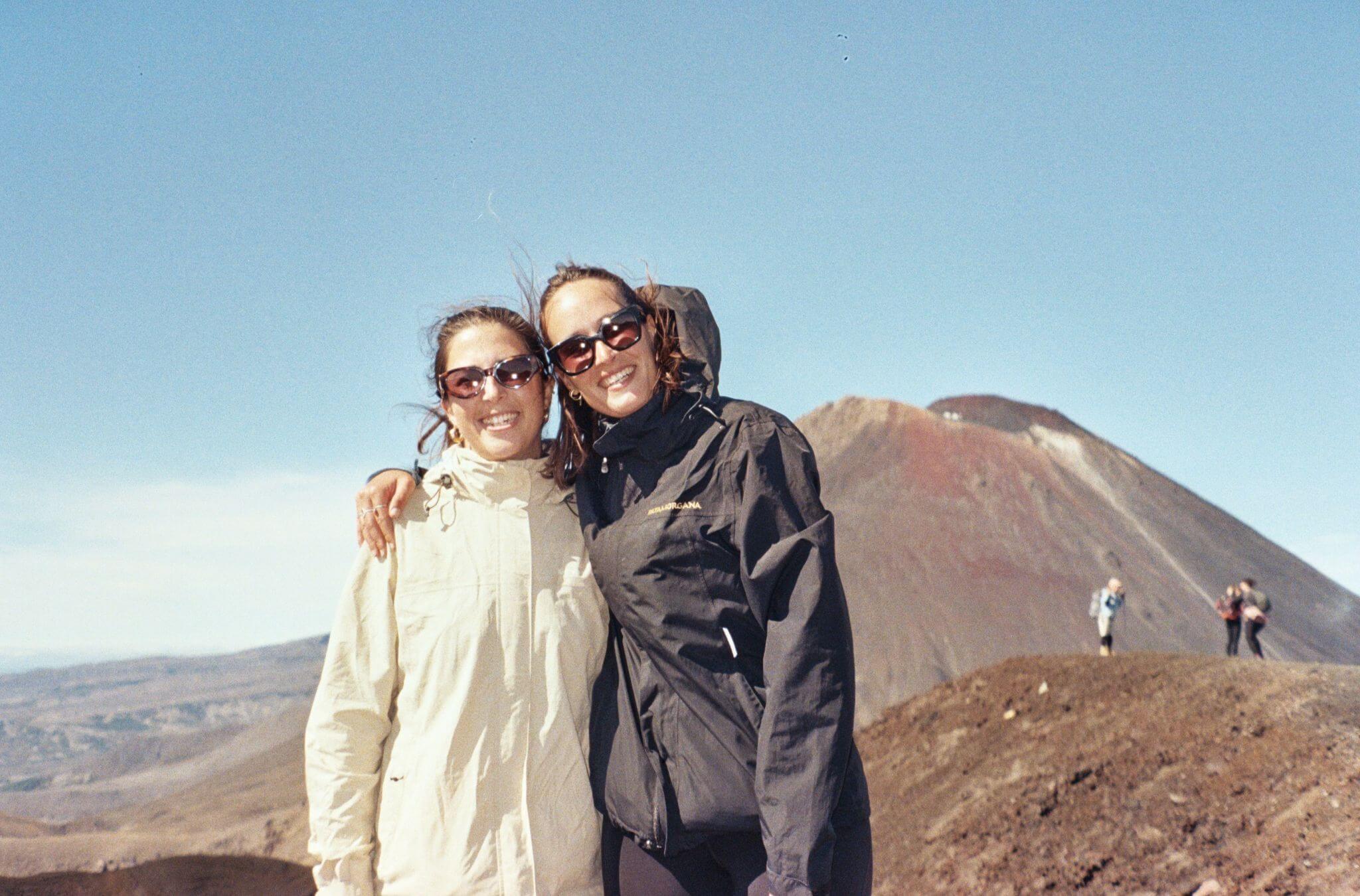 Randonnée sur un volcan en Nouvelle-Zélande